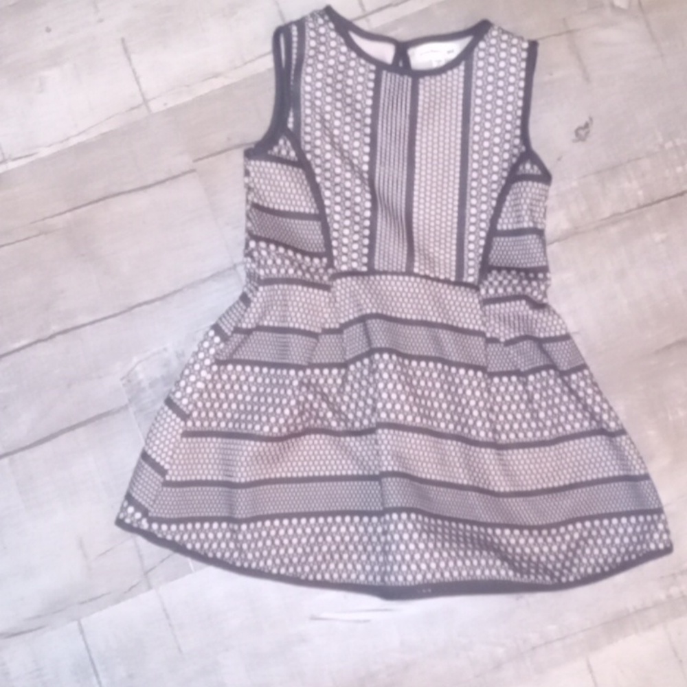 Stylish Kids Dress in Black and Cream